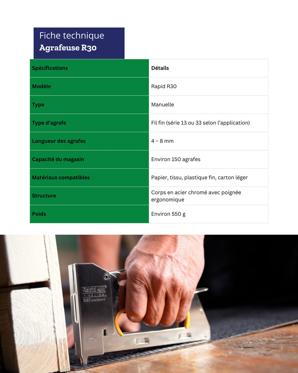 Agrafeuse Rapid 30